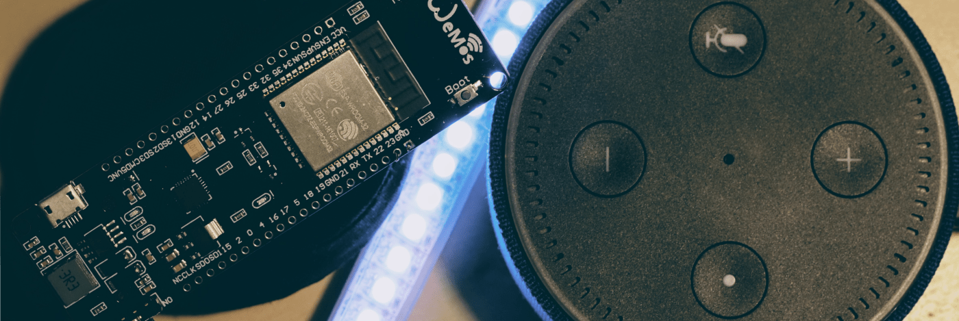 MicroPython: WeMos (ESP32) and  Echo (Alexa) - Switching LED Colors!  - LeMaRiva Tech