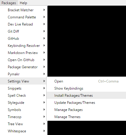 Install Packages on Atom.io