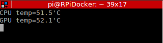 Temperature RPi with Std Kernel