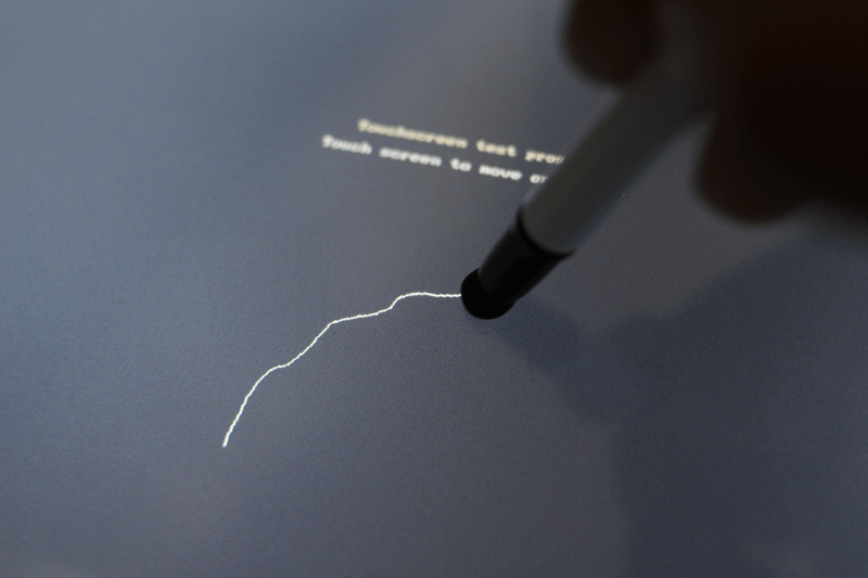 Drawing on the calibrated Touch Screen