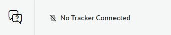 Tracker not connected info
