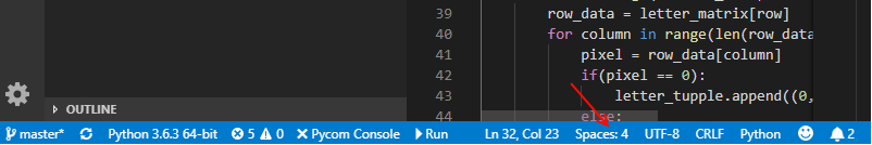 Visual Studio Code - Status Bar
