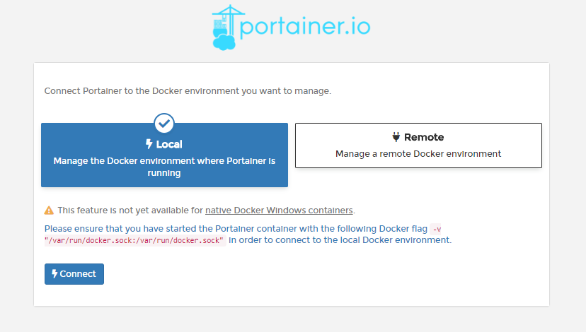 Portainer Configuration Interface