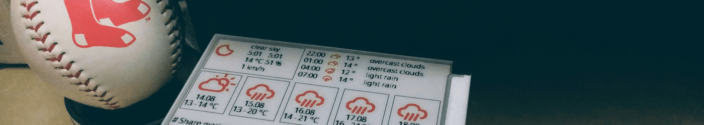 #Raspberry Pi: an E-Paper display with Widgets #Raspberry Pi: an E-Paper display with Widgets